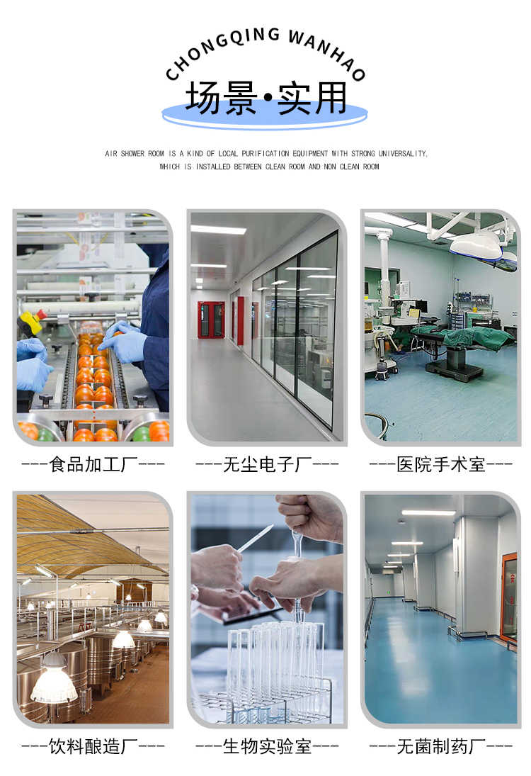 杭州风淋室自动平移门厂家-使用行业